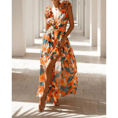 Robe Clementine – Élégance Fleurie