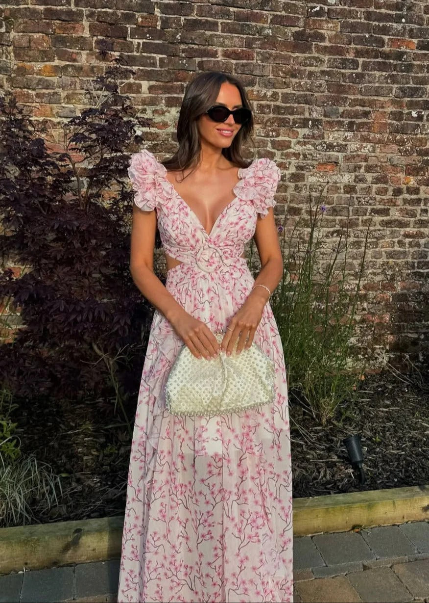Robe Clementine – Élégance Fleurie