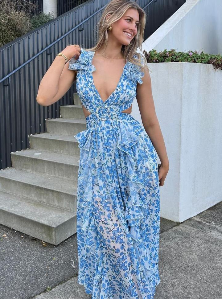 Robe Clementine – Élégance Fleurie