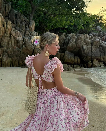 Robe Clementine – Élégance Fleurie